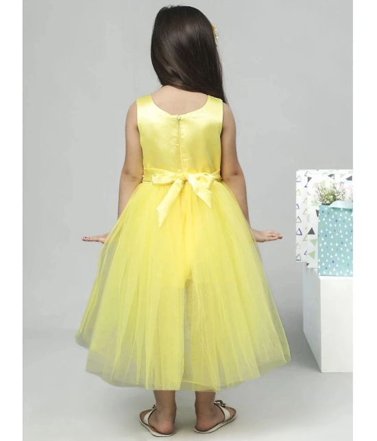 Toy Balloon Kids Yellow Net Girls Frock ( Pack of 1 ) - None