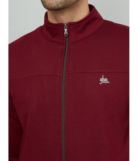 YHA Fleece High Neck Mens Sweatshirt - Wine ( Pack of 1 ) - None