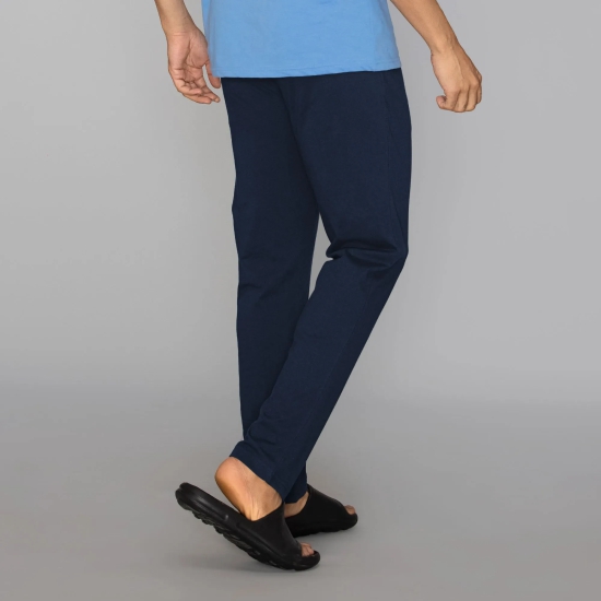 Nova Cotton Rich Track Pants Navy Blue L