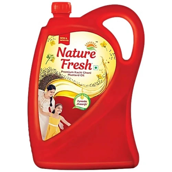 NF KACHI GHANI MUSTARD OIL 5L JAR RED