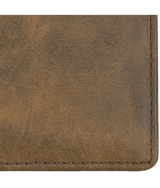 GEEO Brown Faux Leather Mens Regular Wallet ( Pack of 1 ) - Brown