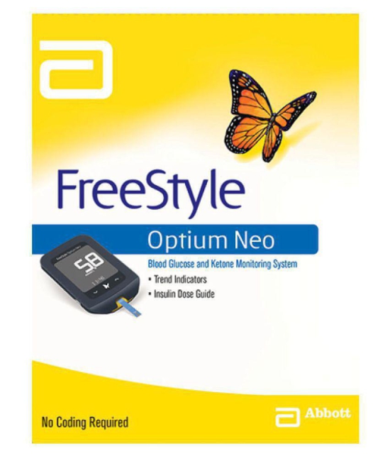 Abbott Freestyle Optium Neo meter with 50 strip strip 6/2022