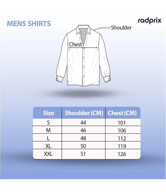 Radprix 100% Cotton Regular Fit Checks Full Sleeves Mens Casual Shirt - Blue ( Pack of 1 ) - None