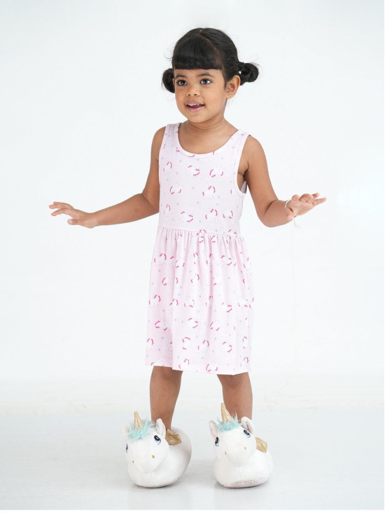 Girls Unicorn Printed Cotton dress-8-10 Yrs