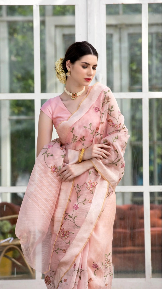 Organza saree