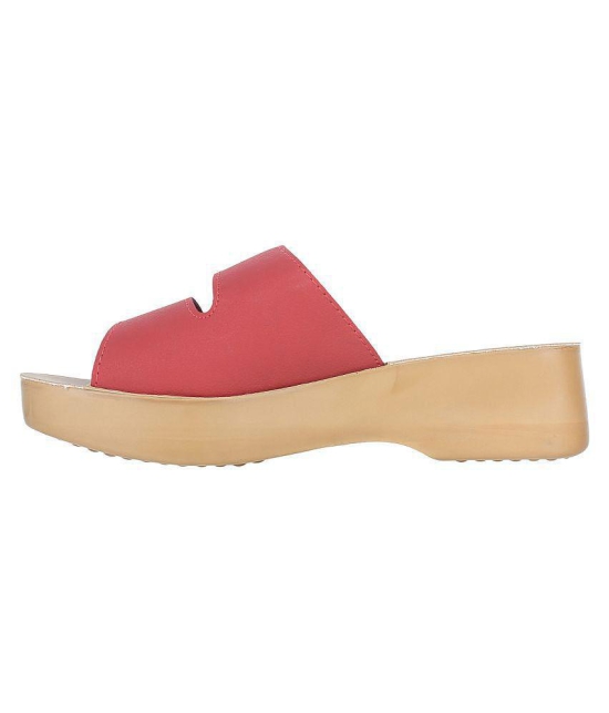 Inblu - Red Women's Slip On Heels - None