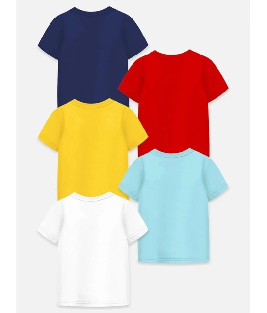 Trampoline Multi Color Cotton Blend Boys T-Shirt ( Pack of 5 ) - None