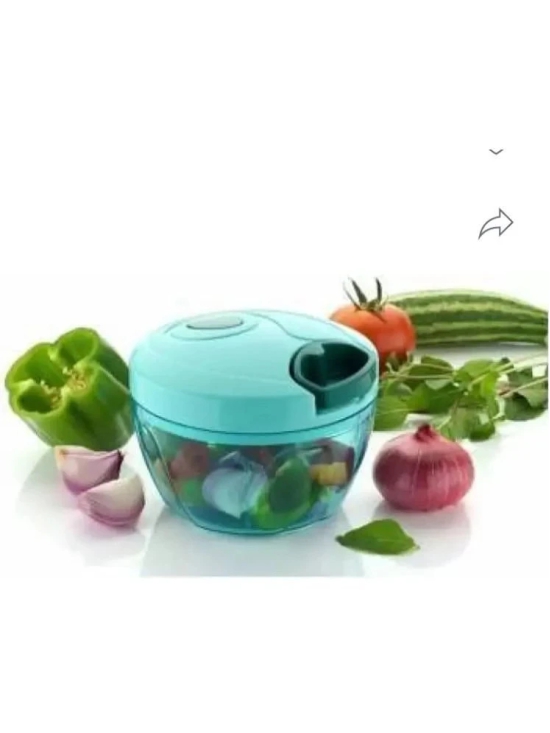 Fitgo CHOPPER 450 ML 01 Green Plastic Mannual Chopper 450 ml ( Pack of 1 ) - Green