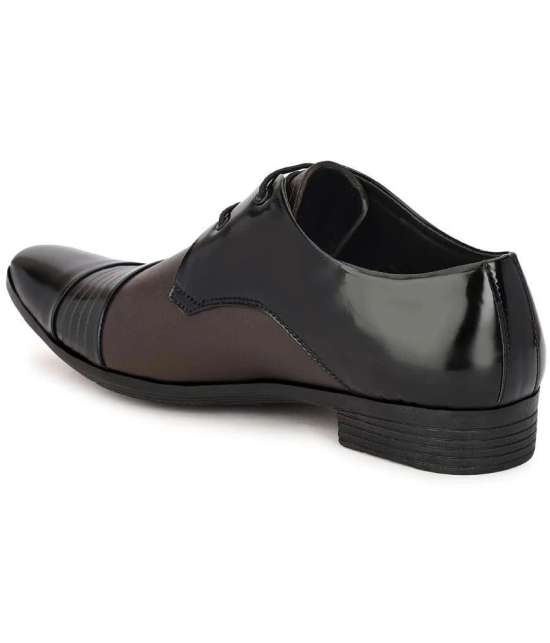 Buxton Black Mens Derby Formal Shoes - None