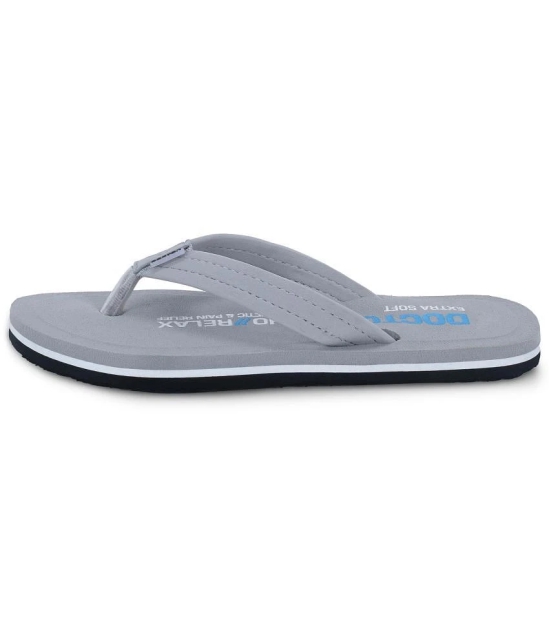 DOCTOR EXTRA SOFT - Dark Grey Womens Thong Flip Flop - None