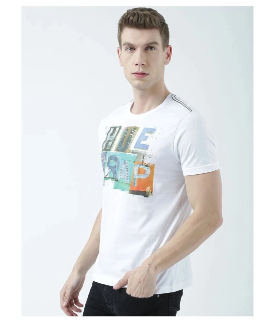 Huetrap cotton White Printed T-Shirt Single Pack - None