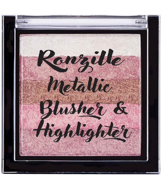 Ronzille Baked Blusher Shimmer brickk highlighter - 03