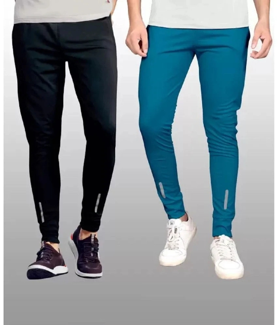 Gazal Fashions - Multicolor Polyester Mens Trackpants ( Pack of 2 ) - None