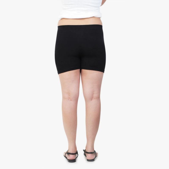 Girls Plain Seamless Under Skirts -Black Black 13-16 Years