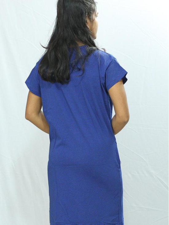 Night wear for women-Loopknit / Navy blue / L