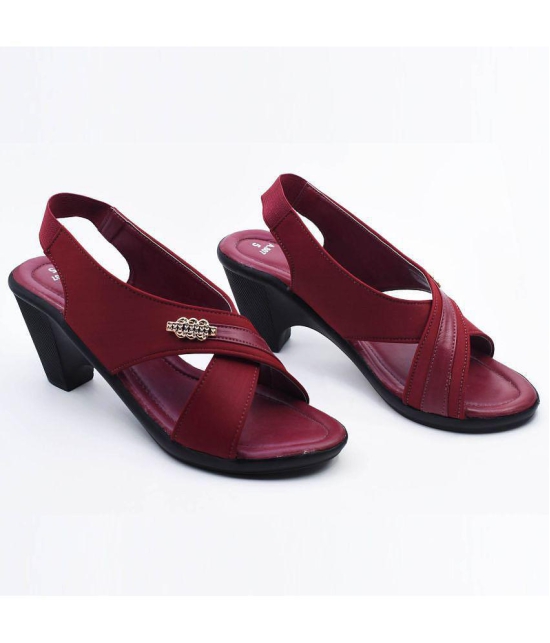 Dream Makers - Red Women''s Sandal Heels - None