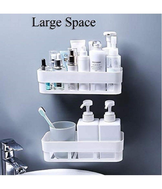 RAMDEV ENTERPRISE White Plastic Storage Racks ( Pack of 3 ) - White