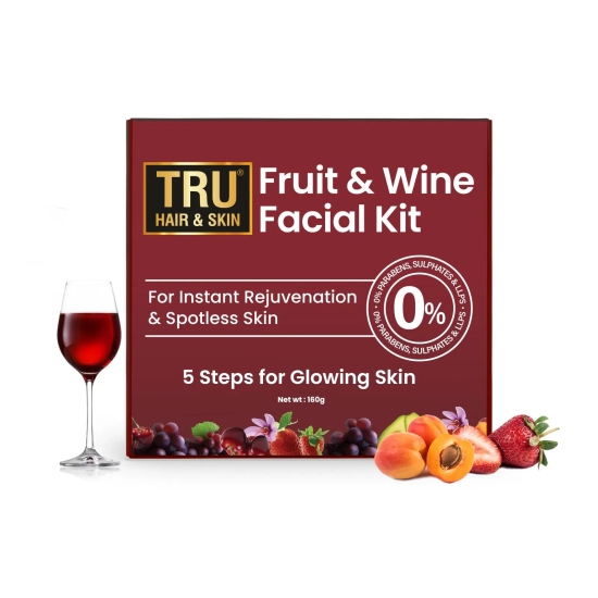 Fruit & Wine Facial Kit | Glowing Spotless Skin - 160 gms-Default