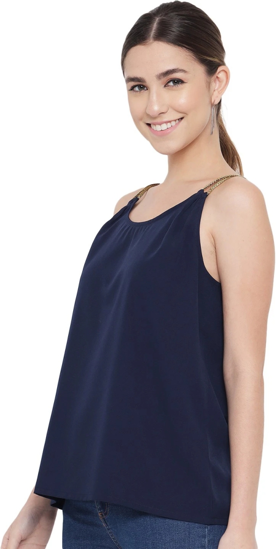 ALL WAYS YOU Women Top Crepe fabric  Blue XS