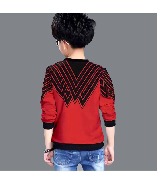 Supersquad - Red Cotton Boys Sweatshirt ( Pack of 1 ) - None