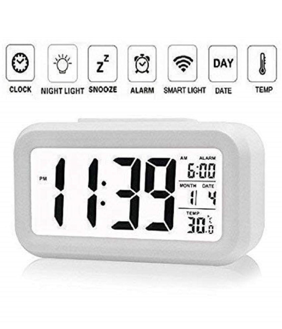 VVORAA Digital Plastic Rectangular Table Clock - Pack of 1