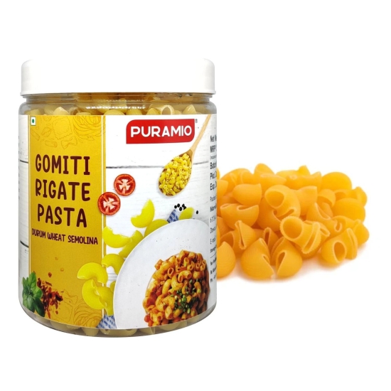 Puramio Gomiti Rigate Durrum Wheat Semolina Pasta, 600 gm