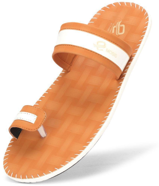 Emosis Tan Flip Flops - None