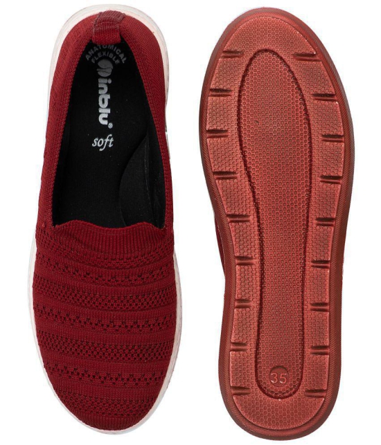 Inblu - Maroon Women's Slip On - None