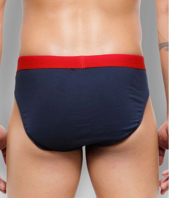 Bonjour - Navy Blue Cotton Blend Mens Briefs ( Pack of 1 ) - XXL