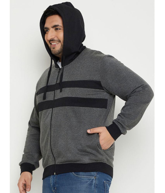 AUSTIVO Fleece Hooded Mens Sweatshirt - Grey ( Pack of 1 ) - None