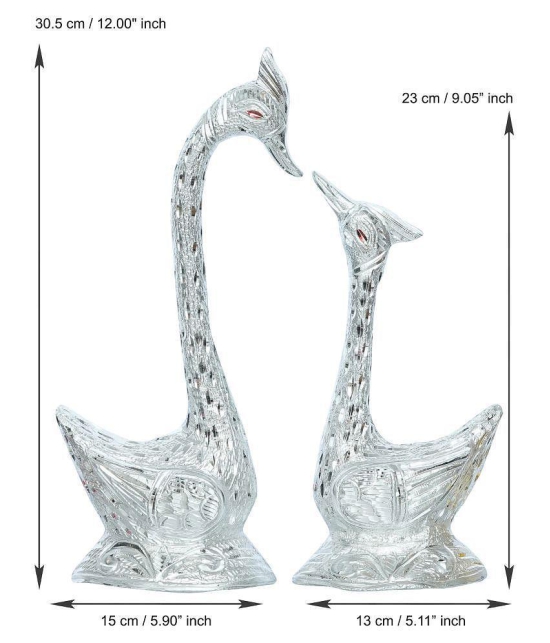 eCraftIndia Silver Mix Metal Figurines - Pack of 1