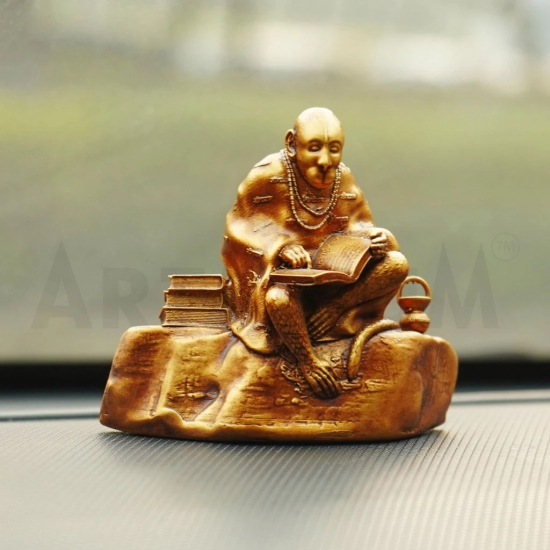 Artarium Car Dashboard Resin Ramayani Hanuman Idol Home Decor Item Ramayani Hanuman Murti Statue for Gift (Pack-1) Height 3.14 inch