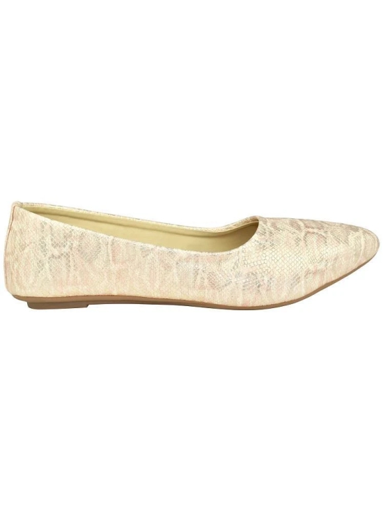 Ajanta Cream Womens Formal Ballerinas - None