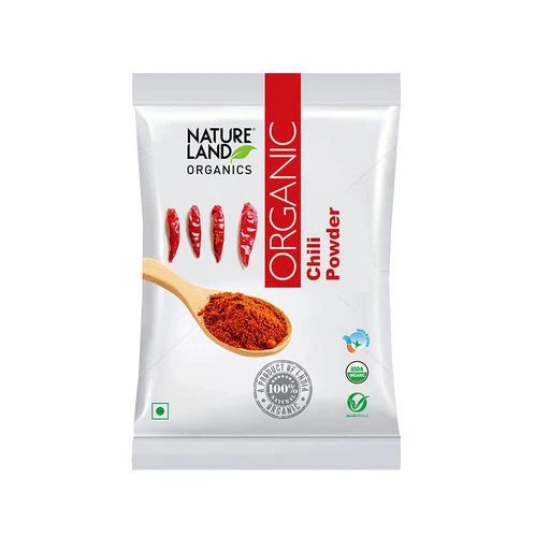 Natureland Organics Spices Combo - Fenugreek 150 gm, Fennel (Saunf) 100 gm, Turmeric Powder 200 gm & Red Chilli Powder 200 gm