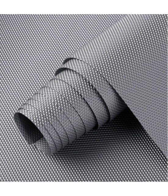 EASYHOME Multipurpose ( 45 cm X 1.5 m) EVA Anti-Slip Mat Liners For Bathroom, Kitchen, Fridge & Table Mat- Grey (45cmx150cm)