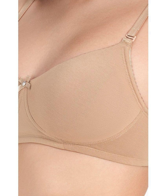 Amante Cotton Seamless bra - Beige Single - 32B