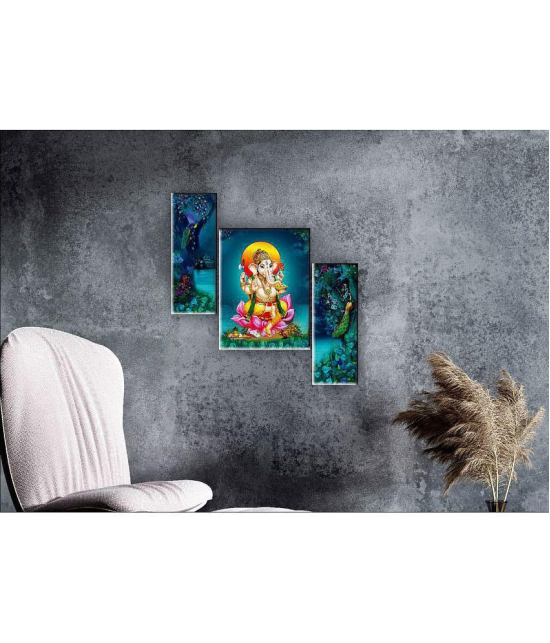 Saf Ganesha modern art MDF Painting Without Frame