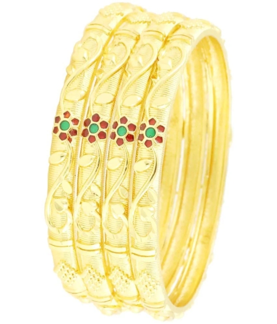 Bhagya Lakshmi - Gold Bangle Set ( Pack of 1 ) - None