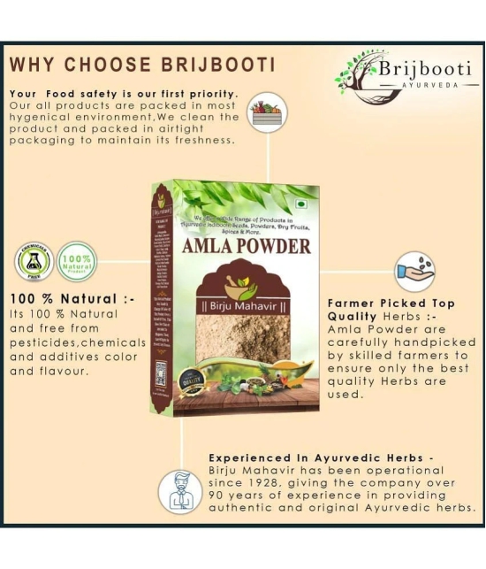 Brijbooti Amla Powder for Hair Growth 100 gm | For Hair, Skin, Eating, and Drinking