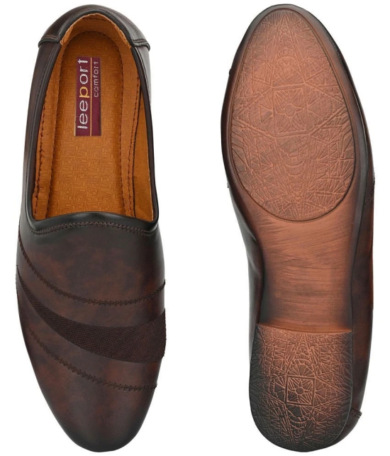 Leeport - Brown Mens Jutti - None