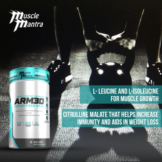 Muscle Mantra ARM3D -Instantized BCAA with Glutamine & Taurine 450gm-Watermelon