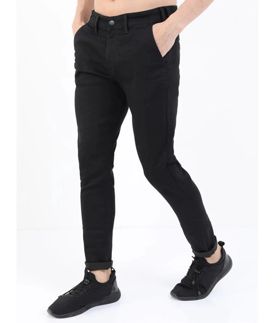 Ketch Slim Fit Cuffed Hem Mens Jeans - Black ( Pack of 1 ) - None