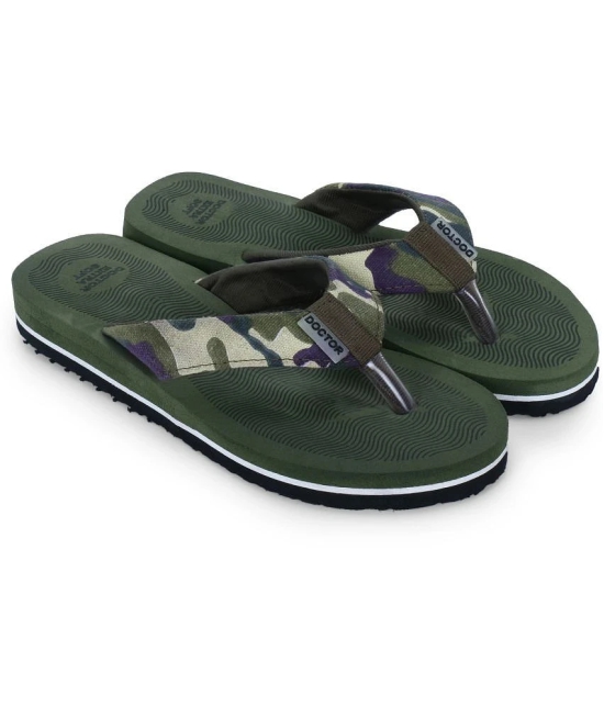 DOCTOR EXTRA SOFT - Olive Womens Thong Flip Flop - None