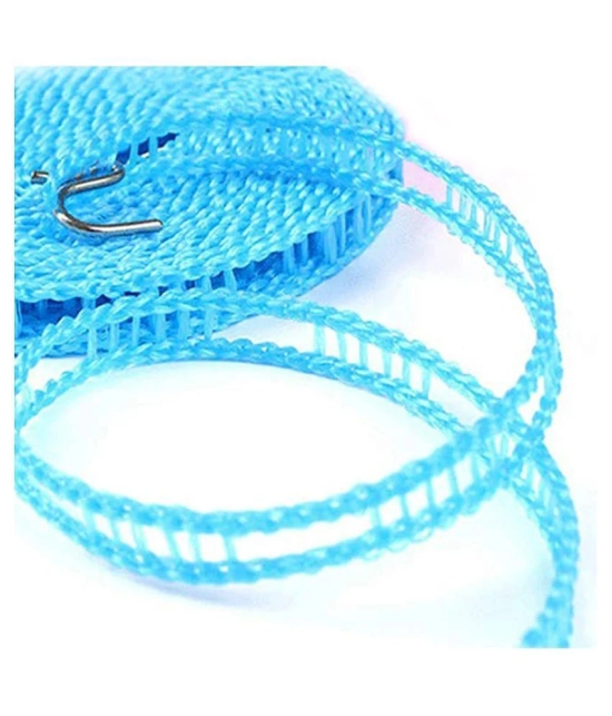 Mundal 5 Meters Windproof Anti-Slip Clothes Washing Line Drying Nylon Rope with Hooks