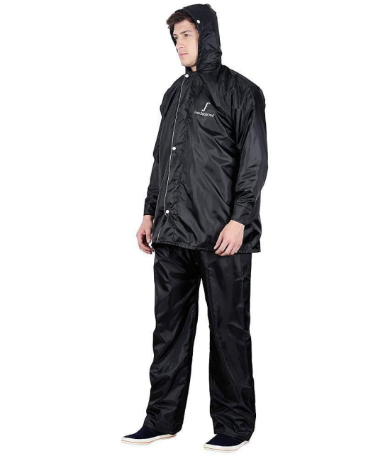 Goodluck Raincoat Set - Black - None