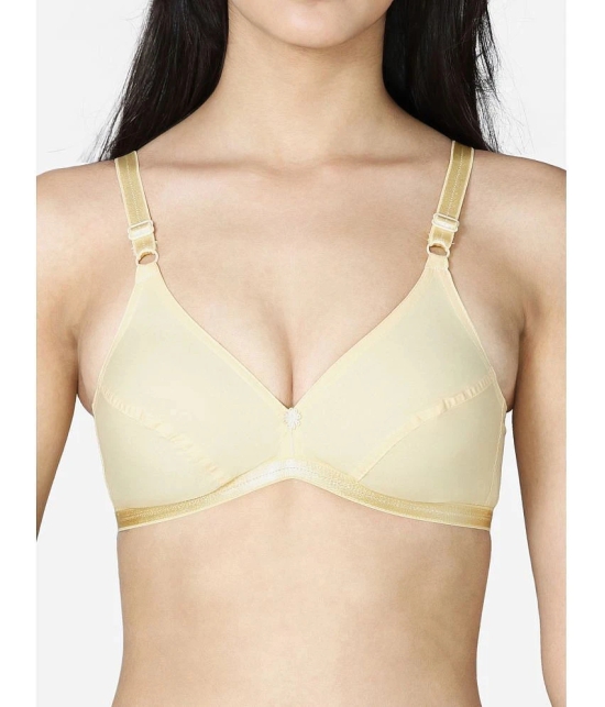 VStar - Beige Cotton Non Padded Womens Everyday Bra ( Pack of 1 ) - None