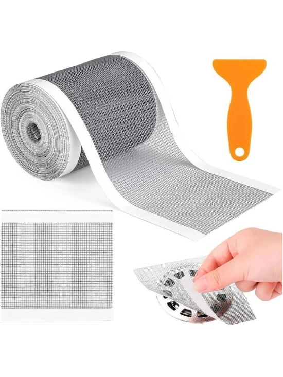 Roll Kitchen Sink Strainer Disposable Hair Catcher Shower Drain Mesh Stickers, Cuttable PVC Mesh, DIY Shower Drain Cover Hair