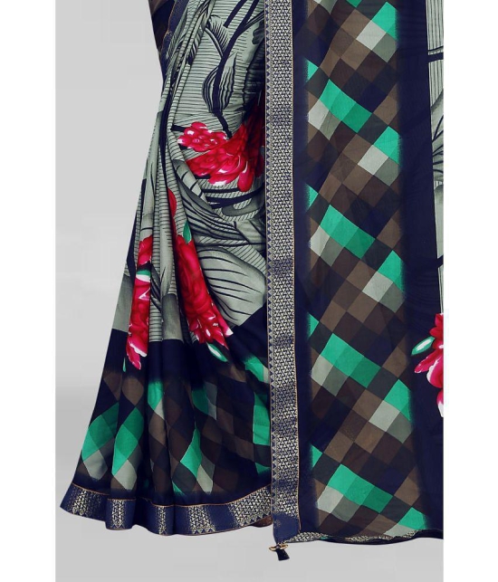 LEELAVATI - Multicolor Georgette Saree With Blouse Piece ( Pack of 1 ) - Multicolor