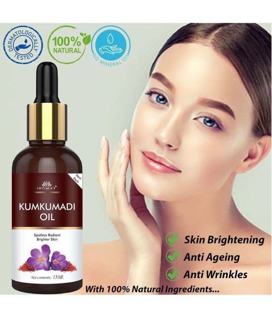 Intimify Kumkumadi Oil, for Skin Brightening, Skin Whitening, anti acne serum, 30 ml