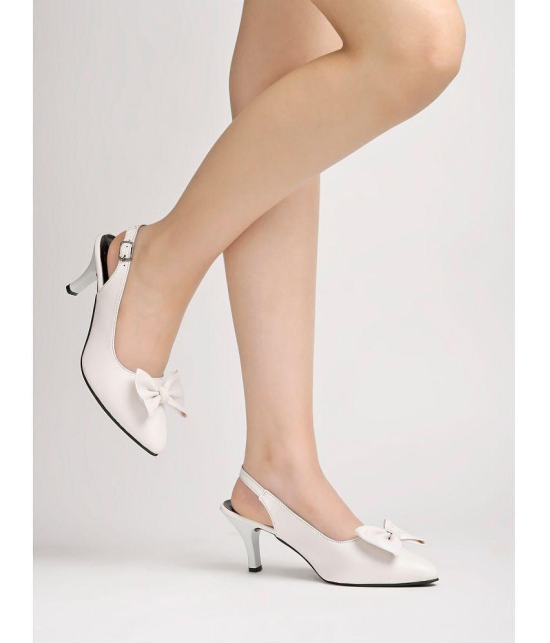 Shoetopia White Women''s Sandal Heels - None